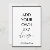 Zelfgemaakte Uitnodiging | Druk Zelf | Upload Uw E (Voorkant)