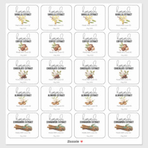 Zelfgemaakte Uittreksels Cadeaus uit de Keuken Sti Sticker