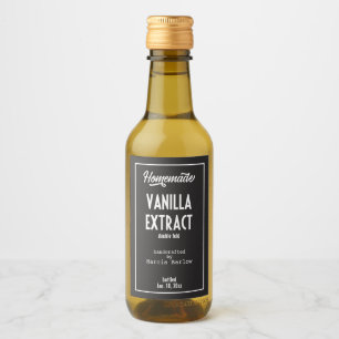 Zelfgemaakte Vanille Extract Etiket voor eten en d