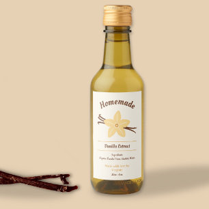 Zelfgemaakte vanille extract flesetiket Sticker