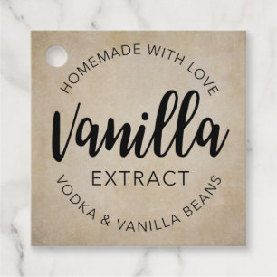 Zelfgemaakte Vanille Extract Label VE001_04rd