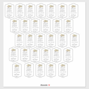 Zelfgemaakte vanille-extract op maat gesneden viny sticker