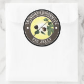  zelfgemaakte vijgengelei Sjabloon Ronde Sticker (Tas)