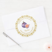 zelfgemaakte vijgenjam label l wit (Envelop)