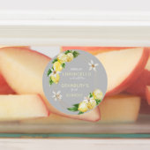 Zelfgemaakte Waterverf Limoncello Curd Labels (Aangebracht)