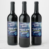 Zelfgemaakte wijn gepersonaliseerd label ruimte un etiket (Flessen)