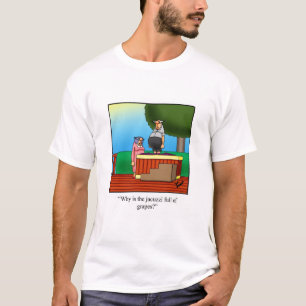 Zelfgemaakte wijn Humor T-shirt voor hem