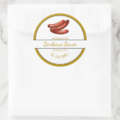 Zelfgemaakte worst Barbecuesaus BBQ Label (Tas)