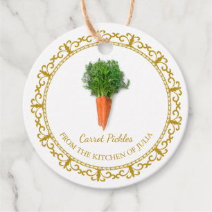  Zelfgemaakte Wortel Pickle Hang Label