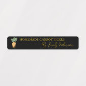 Zelfgemaakte Wortel Pickle Thin Label (Design 1)