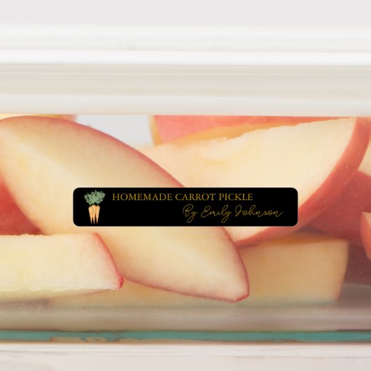Zelfgemaakte Wortel Pickle Thin Label (Aangebracht)