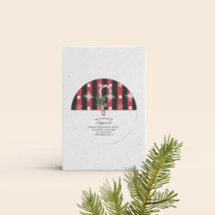 Zelfgemaakte Zeep Bedrijfs Candy Cane Kerst Label