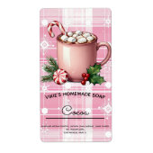 Zelfgemaakte zeep Business Cocoa Christmas Label (Voorkant)