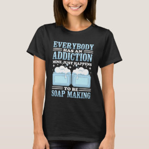 Zelfgemaakte zeep dealer zeep maker zeep maken t-shirt