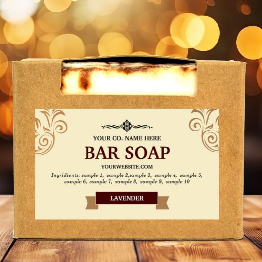 Zelfgemaakte zeep label Sticker