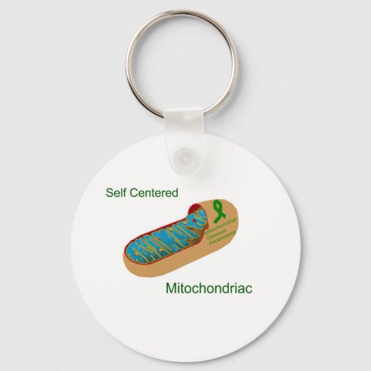 zelfgerichte mitochondriac sleutelhanger (Voorkant)