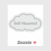 Zelfgeteisterd - Herkenbare Cloud Sticker (Vel)