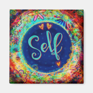 Zelfharten  bloemrijke kleurrijke inspiratie magneet