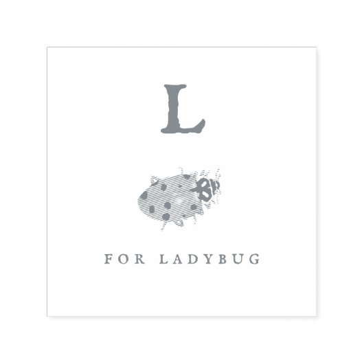 Zelfinkend stempel voor ladybug (Design)