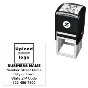 Zelfinkend stempel voor merk en vierkant