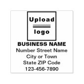 Zelfinkend stempel voor merk en vierkant (Design)