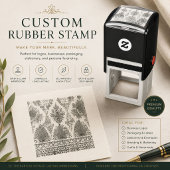 Zelfinkende rubber stempel