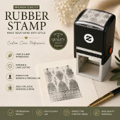 Zelfinkende rubber stempel