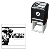 Zelfinkende rubber stempel Blinde Hond (In situ)