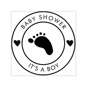 Zelfinkende stempel Baby Shower zegel