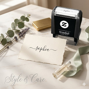 Zelfinkende stempel met uw gepersonaliseerde naam