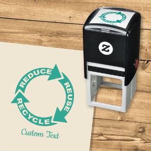 Zelfinkende stempel 'Verminderen Hergebruiken Recy