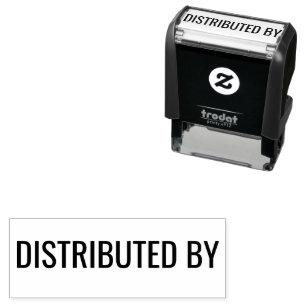 Zelfinkende stempel voor documenten gedistribueerd