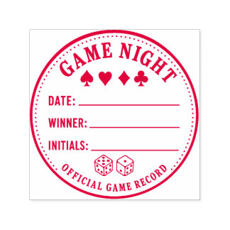 Zelfinkende Stempel voor Spelavond Scoreoverzicht