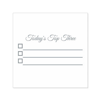 Zelfinkende Top Drie Stempel voor Planner of Dagbo