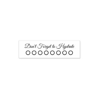 Zelfinkende water tracker stempel