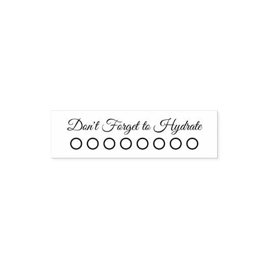 Zelfinkende water tracker stempel (Design)