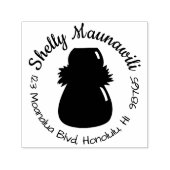 Zelfinkt Hawaïaans retouradres stempel IPU Hula (Design)