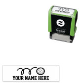 Zelfinkt volleybal stempel voor het schoolboek van (In situ)