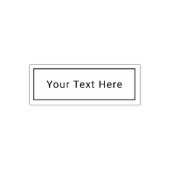 Zelfinktstempel met aangepaste tekst met één regel zelfinktende stempel (Design)