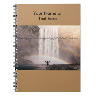 Zelfkennis citaat - Spiraal Notebook Notitieboek