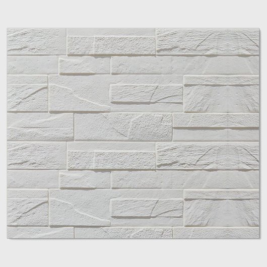 Zelfklevend behang witte baksteen cadeaupapier (Vlak)