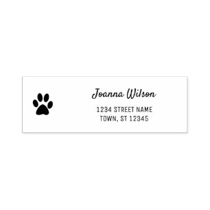 Zelfklevende stempel Schattige PAW Persoonlijk Naa
