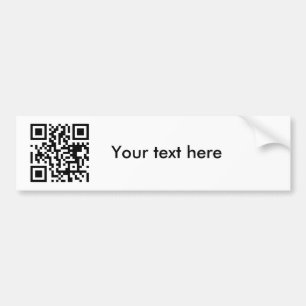 Zelfklever (aangepaste tekst) bumpersticker