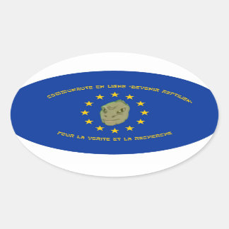 Zelfklever Devenir Reptilien form "ballon" Ovale Sticker