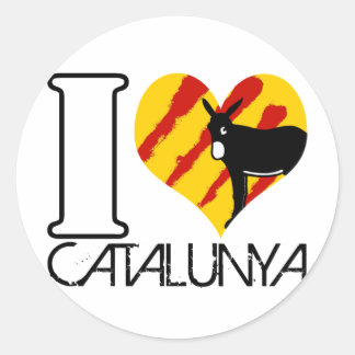 Zelfklever I love Catalunya Ronde Sticker