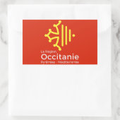 zelfklever "regio Occitanie" Frankrijk Rechthoekige Sticker (Tas)