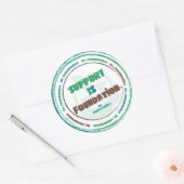 Zelfklever Ronde Sticker (Envelop)