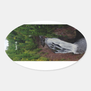 Zelfklever voor superieure Herfsten Ovale Sticker