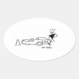 Zelfkruisstickers, automatische stickers