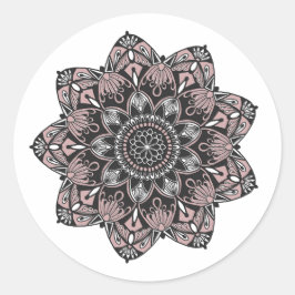 Zelfliefde Mandala Ronde Sticker